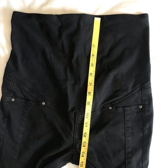 H&M Mama Womens Maternity Black Pull On Jegging Pant Skinny 10 Over Bump Stretch - Picture 8 of 11